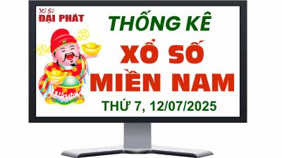 Thống Kê Xổ Số Miền Nam 12/07/2025 - Thống Kê XSMN Thứ 7 Ngày 12/07/2025